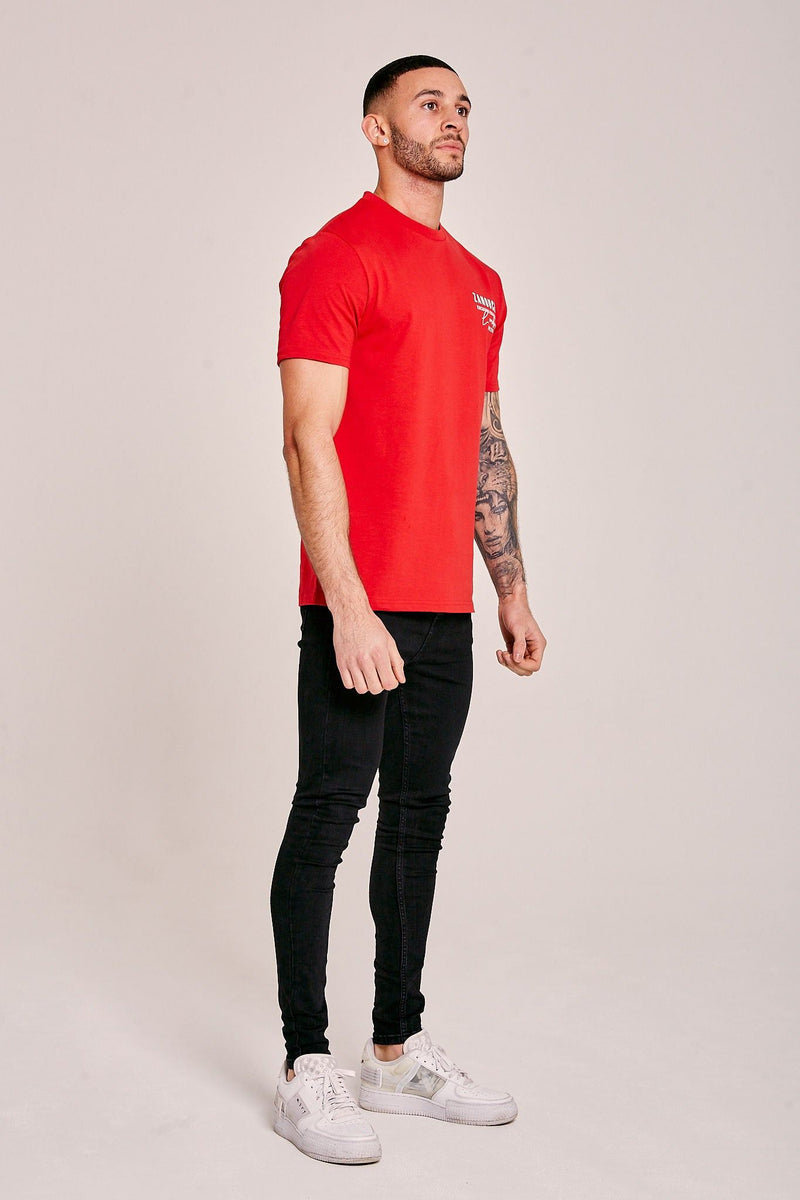 Men's 570s Luxury T-shirt - Red/White