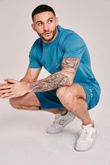 Men's Dragonfly T Shirt & Shorts Twin Set - Dragonfly Blue