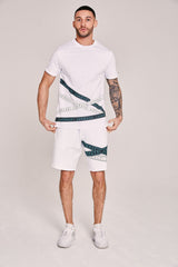 Men's Zanouchi Tape T-Shirt - White