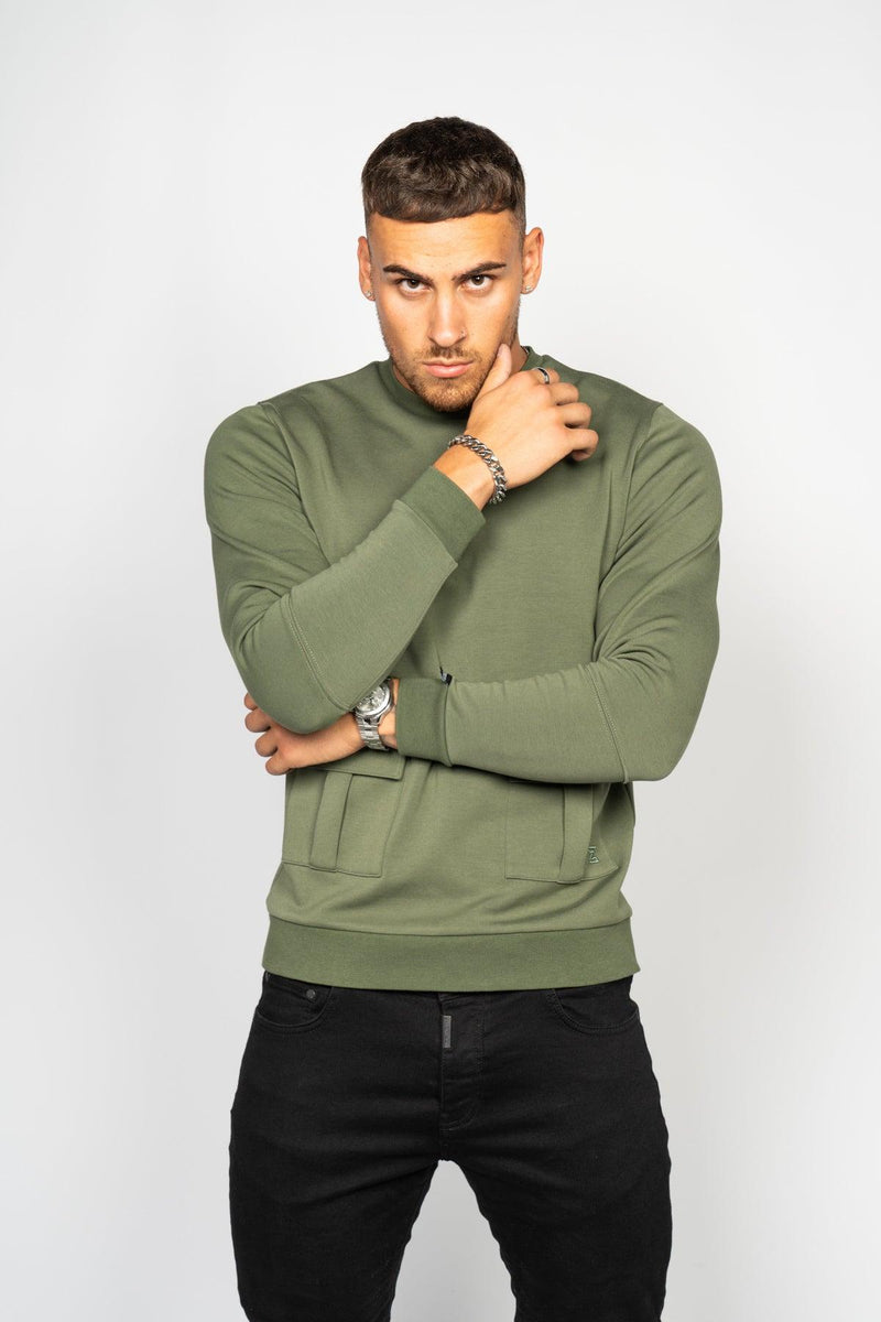 Men's Utility Sweatshirt - Soft Khaki