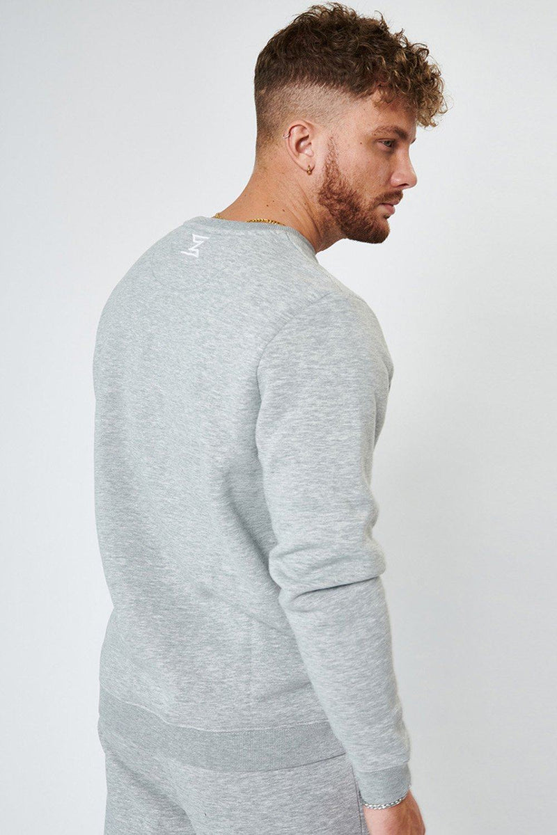 Men's Sweatshirt - Round Logo - Grey - Monaco Ready | Zanouchi