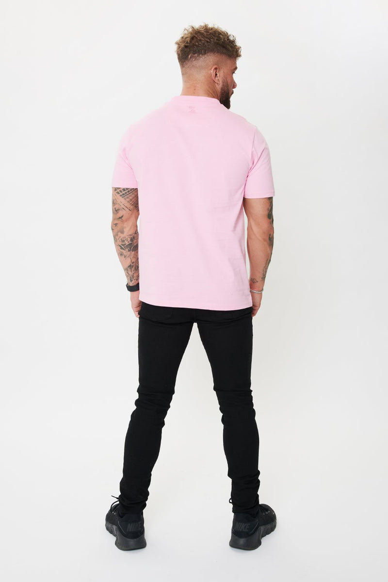 Men's Bougee T-shirt - Pink/Black