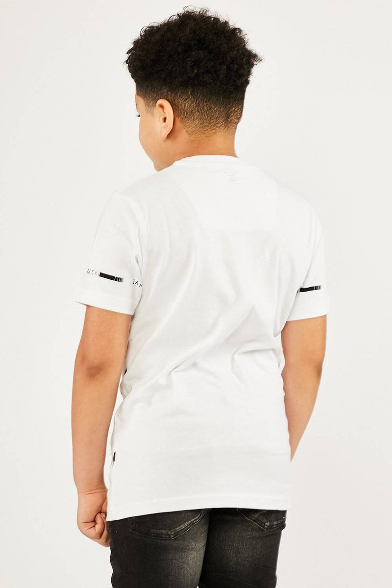 Boy's T-Shirt - White/Black - London Ready - Zanouchi