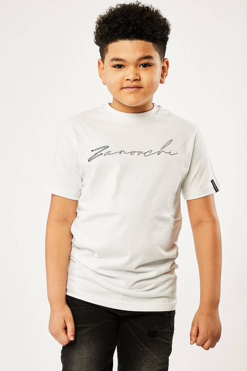 Boy's T-Shirt - White - Dubai Ready - Zanouchi