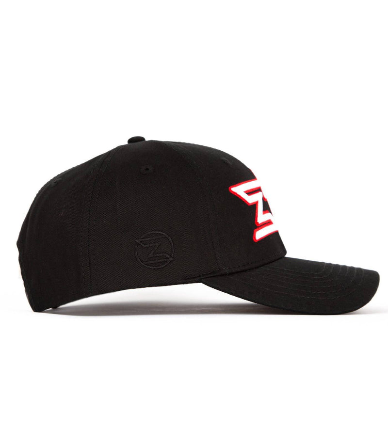 Zanouchi Luxury 3D Puffed Logo Cap – Black / Red - Zanouchi
